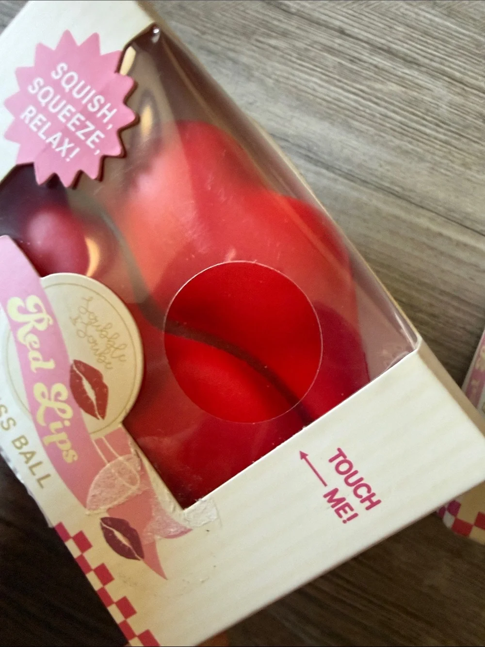 Red lips Stress Ball set of 2